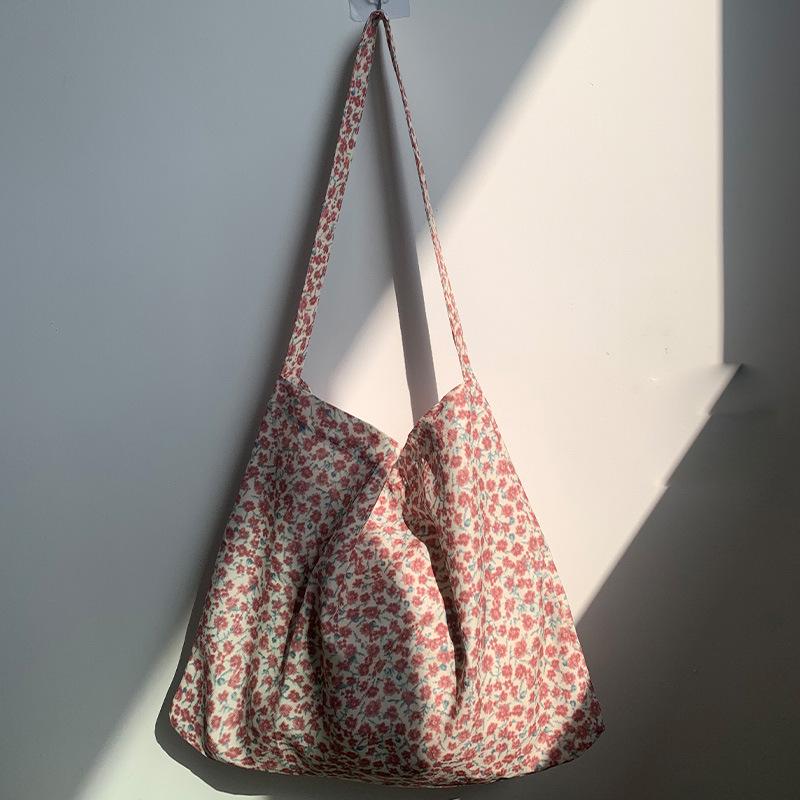 Schultertasche aus Kord-Canvas mit Leopardenmuster - Koreanischer Stil, Neues Sommer-College-Design