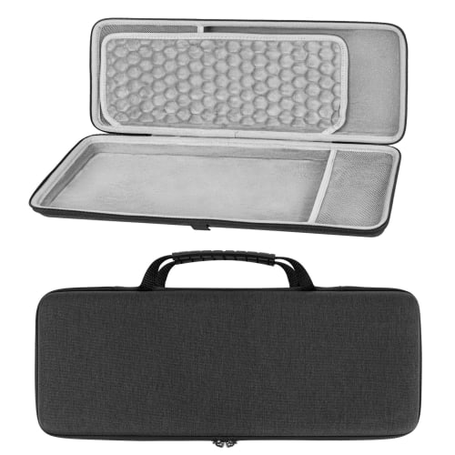 Geekria 75% Keyboard Case, Hard Shell Travel Carrying Case for 84-Key Portable Keyboards, Compatible with Keychron K2 Version 2/K2/Q1/V1, ASUS ROG Azo