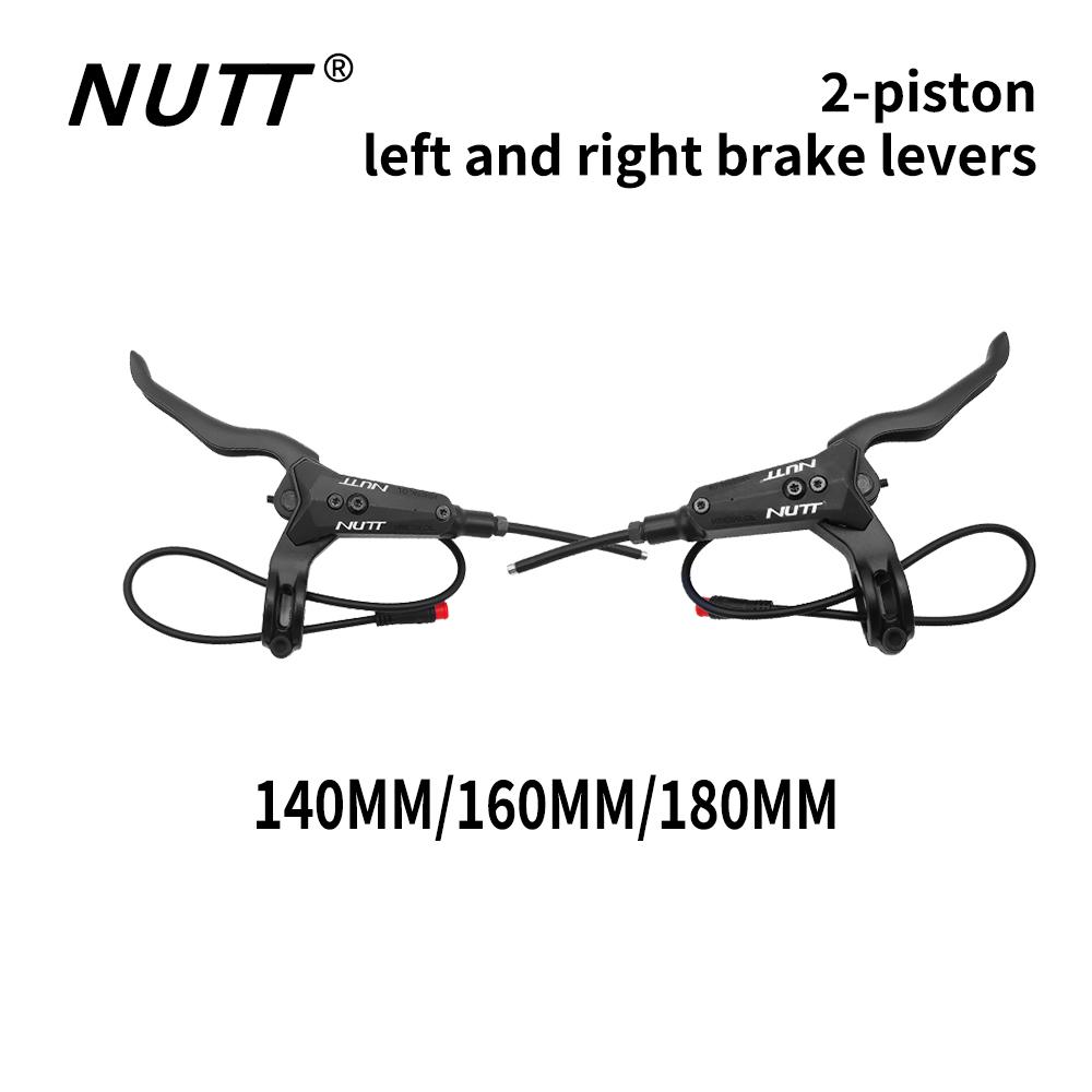 בלמי דיסק הידראוליים NUTT לאופניים/קורקינטים חשמליים אפשרויות 4 בוכנות/2 בוכנות במידות 140/160/180 - בלמי אופניים