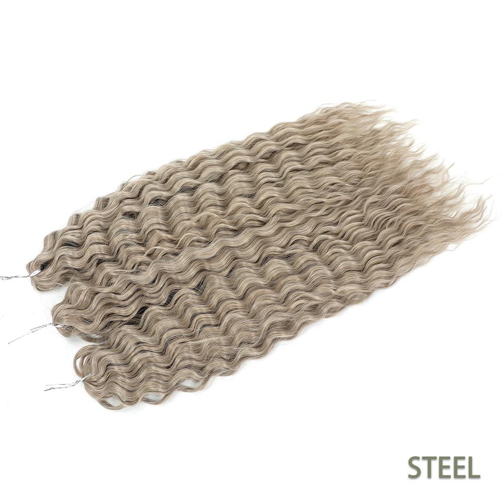 Per Crochet a Twist Sintetico Resistente al Calore Macchina Trama Doppia 22 Pollici 300g 3Pz/Lotto#1B #4 BUG2 Estensioni Trama Onda d'Acqua
