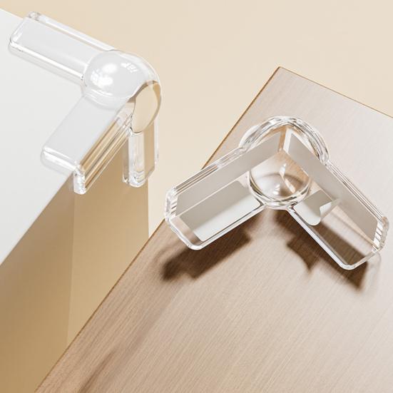 4Pcs Furniture Corner Protector Anti-collision Baby Proof Self-adhesive Table Desk Right Angle Sharp Edges Corner Guard Bumper Protective Cover