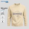 Jeanswest Men's Loose Fit Long Sleeve Cotton T-Shirt
