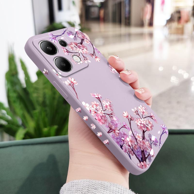 

Чохол для телефону Квіти, що падають для Xiaomi Poco X8 M8 Pro Max 5G Силіконова накладка Poco M8 5G