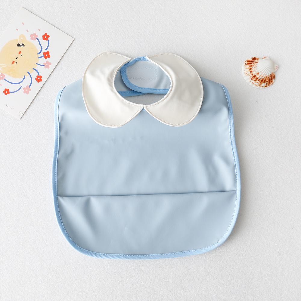 Korean Reversible Waterproof Infant Bib - Wash-Free, Anti-Stain, Baby Sleeveless Apron