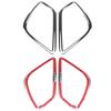2Pcs Chrome Rear Tail Fog Light Lamp Cover Trim for Mitsubishi Eclipse Cross 2017 2018