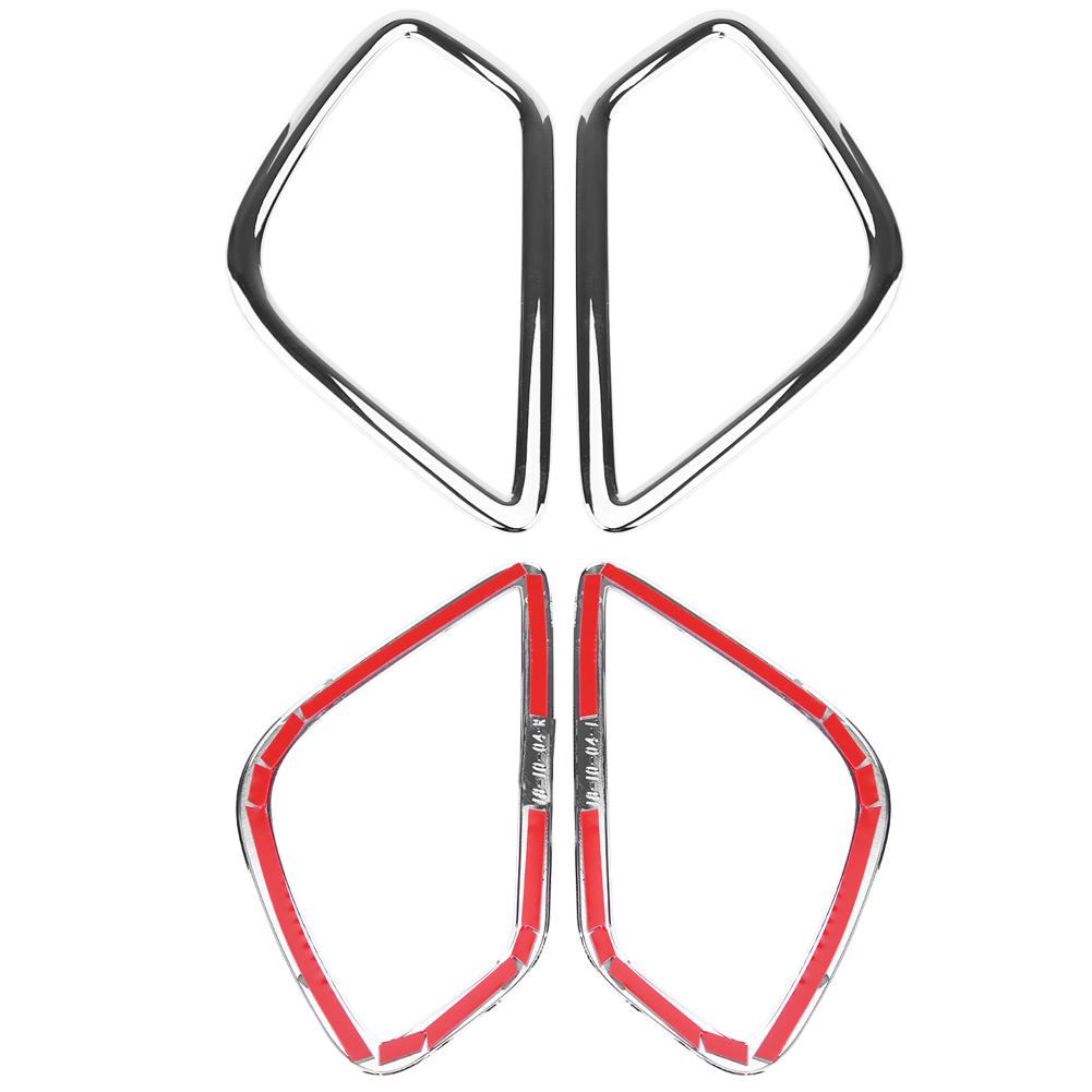2Pcs Chrome Rear Tail Fog Light Lamp Cover Trim for Mitsubishi Eclipse Cross 2017 2018