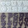 English Alphabet Epoxy Resin Molds Silicone Capital Lowercase Letters Cement Mold for DIY-Jewelry Pendants Crafts