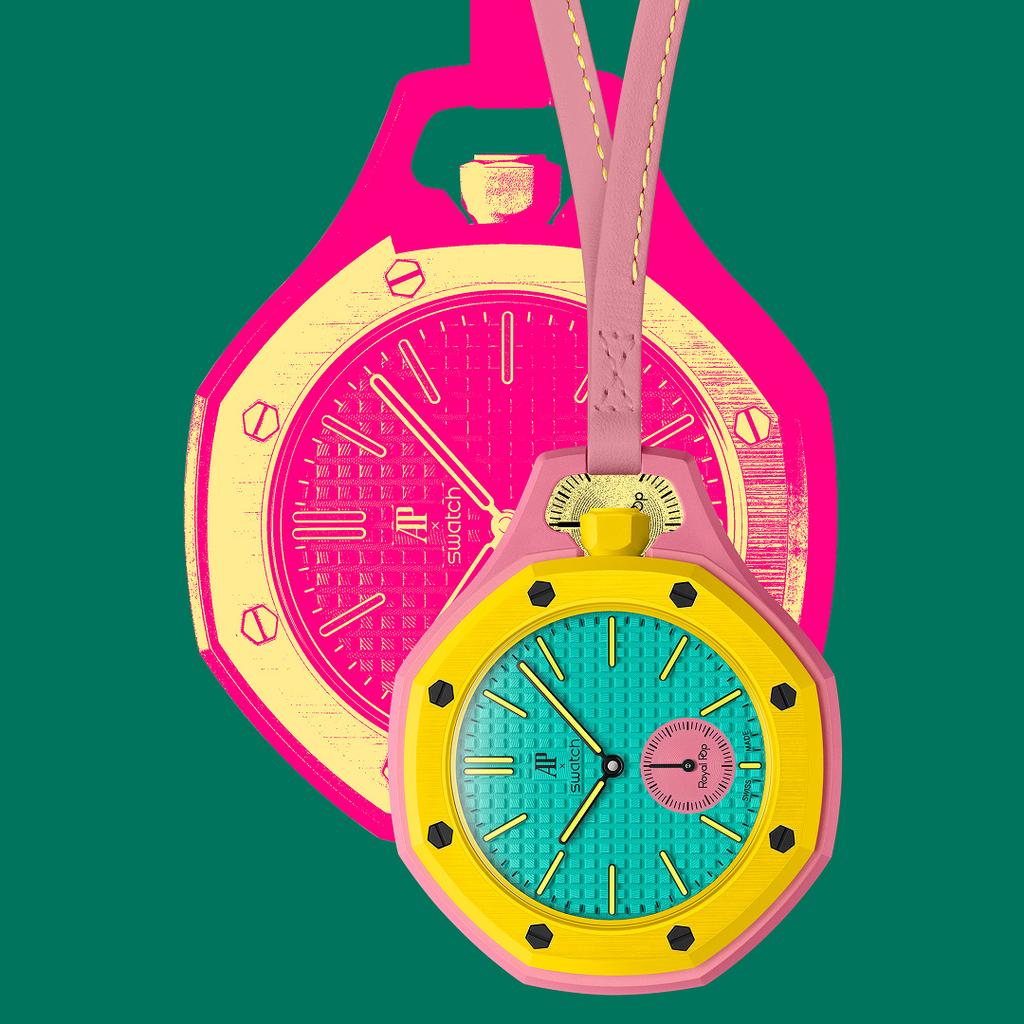 Swatch X Audemars Piguet Royal Pop Lépine Huit Białe Zegarki Unisex Białe SSX03W100N