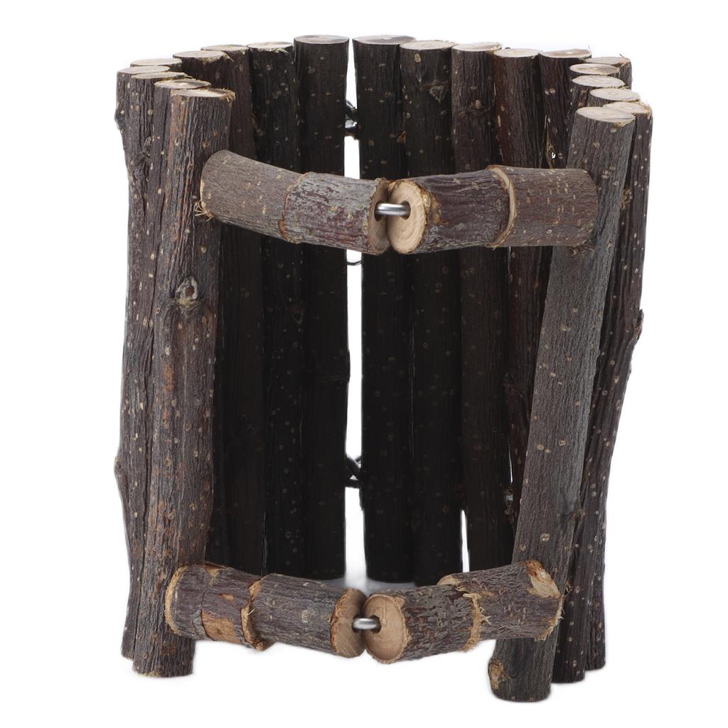 Pet Hideout Flexible Small Animal Wooden Fence Hideout for Hamsters Rats Gerbils