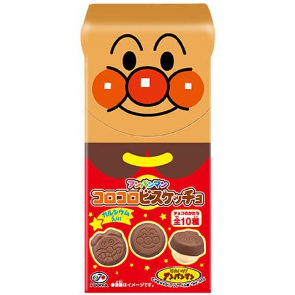 Fujiwara family Anpanman Kororo Bisquecho 34g Chocolate
