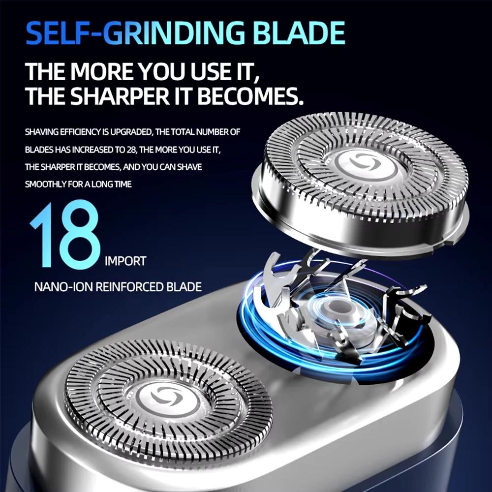 Nový přenosný mini elektrický holicí strojek kapesní velikost elektrický holicí strojek pro muže dobíjecí mokré i suché holení výkonný vodotěsný elektrický holicí strojek