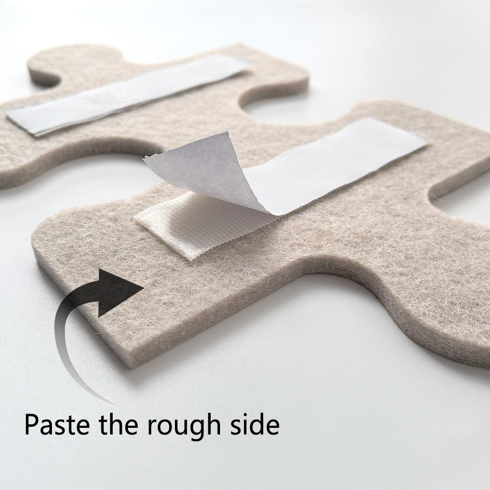 Thick Felt Wall Sticker Panel Versatile Puzzle Photo Message Note Display Board Home Decor Selfadhesive Collapsible Fabric Frame