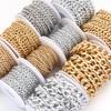 5Yards/Roll Metal Aluminum O-Shaped Chains Twisted Chain Bulk Chain For Jewelry Making Bracelet Necklace Bag Chain Accessories