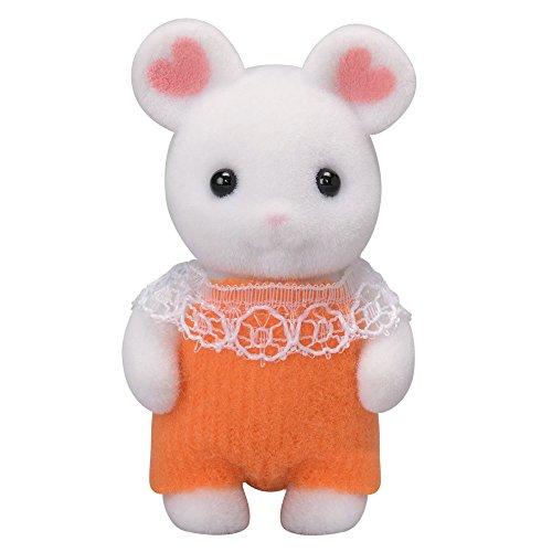 Sylvanian Families Doll [Baby Marshmallow Mouse] Ne-107 ST Mark Certified For Ages 3 and Up Toy Dollhouse Sylvanian Families EPOCH