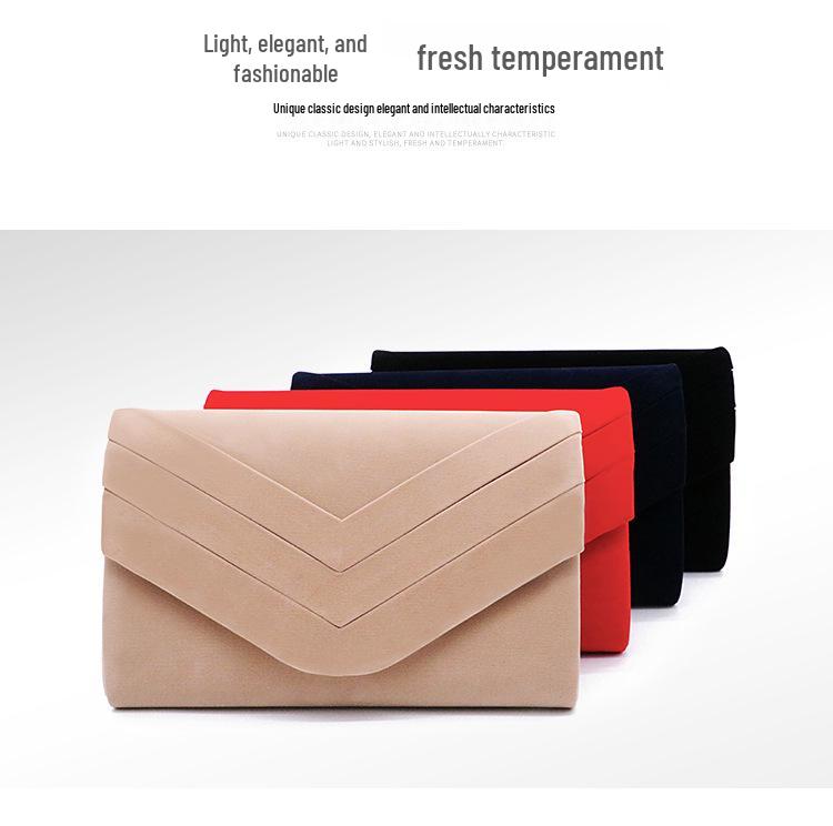 2024 Spring Collection Velvet Evening Clutch Bag