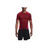 Under Armour Logo Print Slim Fit Comfortable Breathable Casual Short Sleeve T-Shirt Men T-Shirts Red 1362452-615