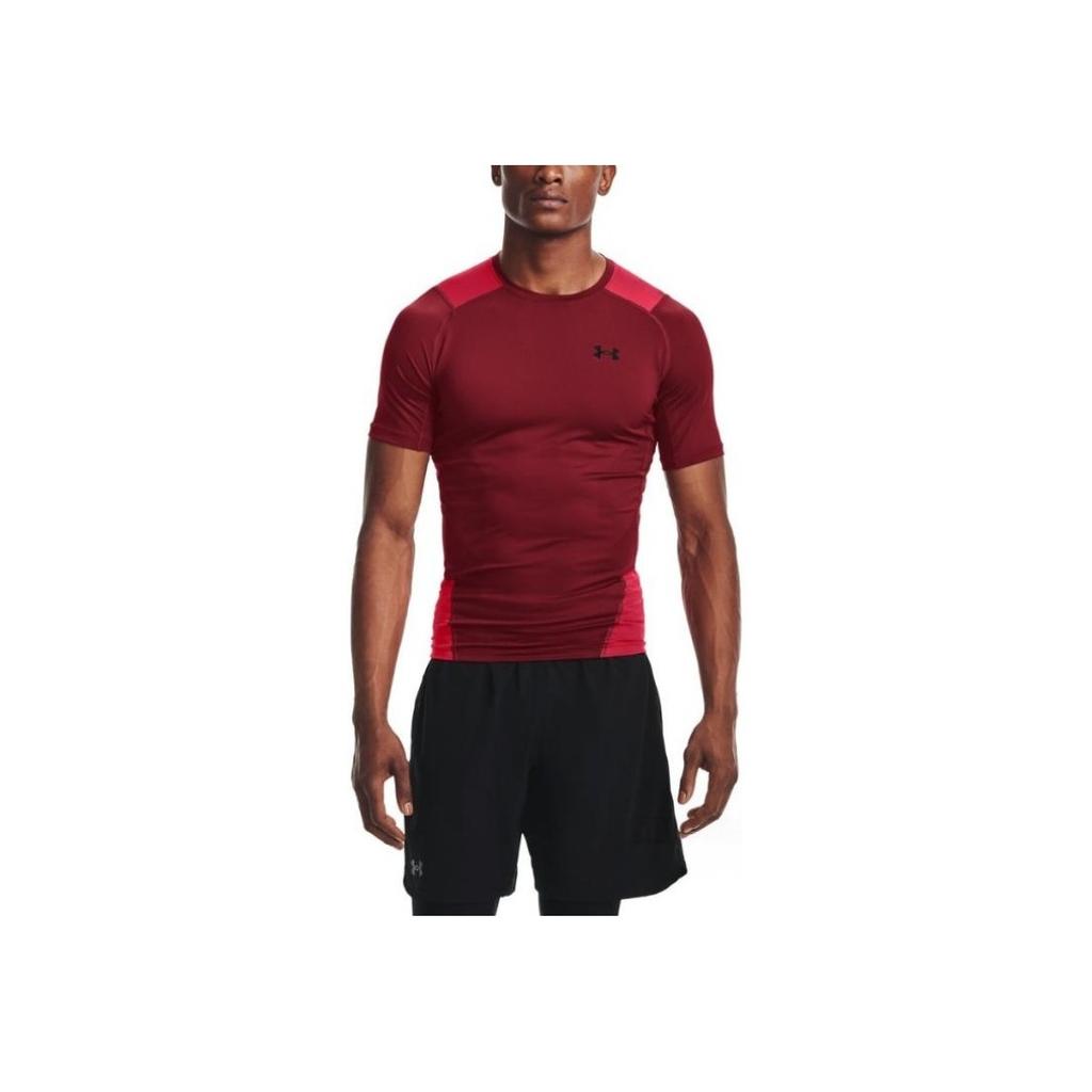 Under Armour Logo Print Slim Fit Comfortable Breathable Casual Short Sleeve T-Shirt Men T-Shirts Red 1362452-615