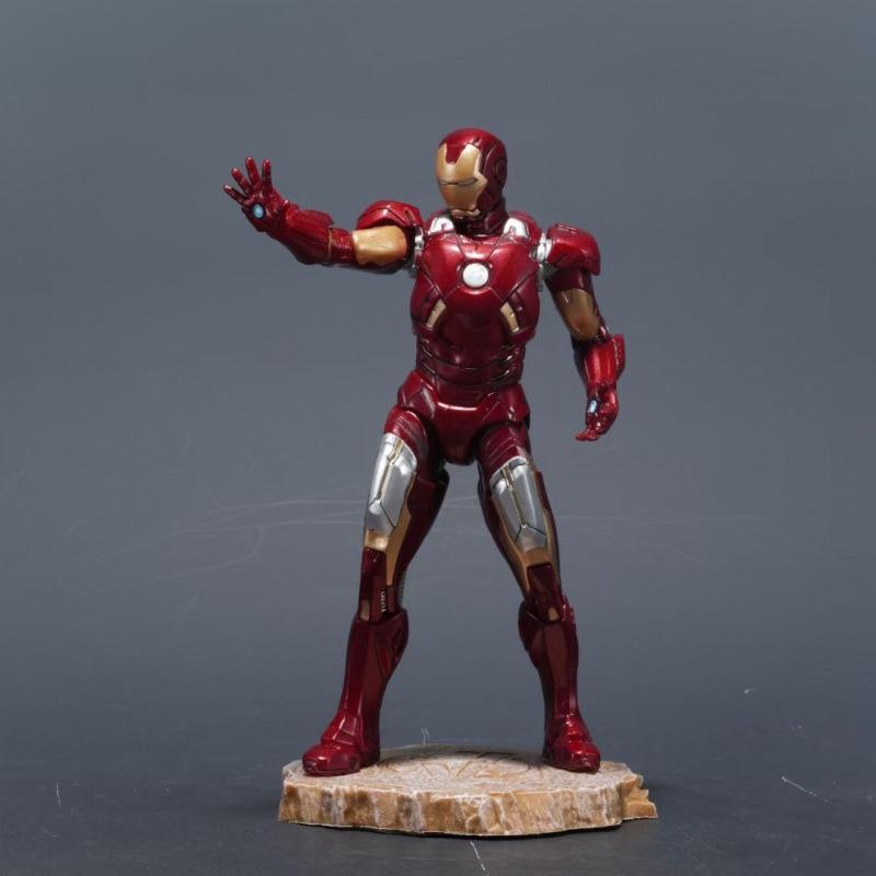 Marvel Superhero Merchandise: Iron Man Action Figure Collectible Desktop Ornament 23cm