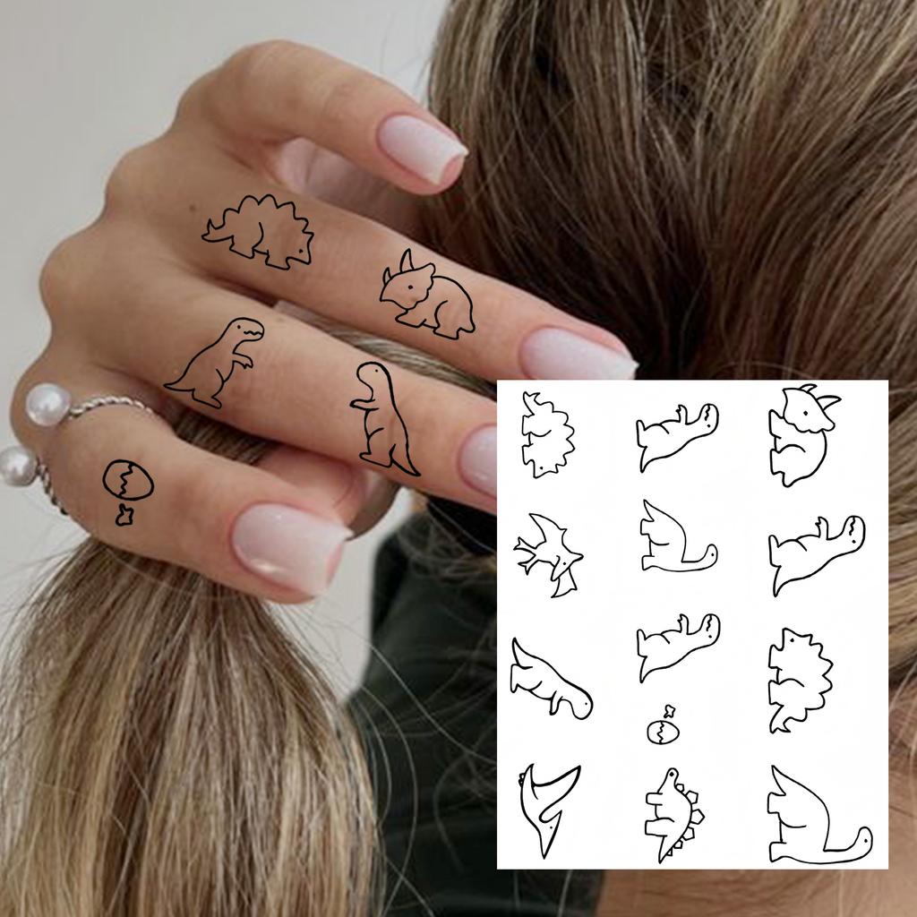 1 Hoja Mariposa Gato Ballena Tatuajes Temporales Para Mujeres Dedo Cuello, Pegatinas de Tatuaje Falso Larga Duración Realista Tatuaje Uso Diario