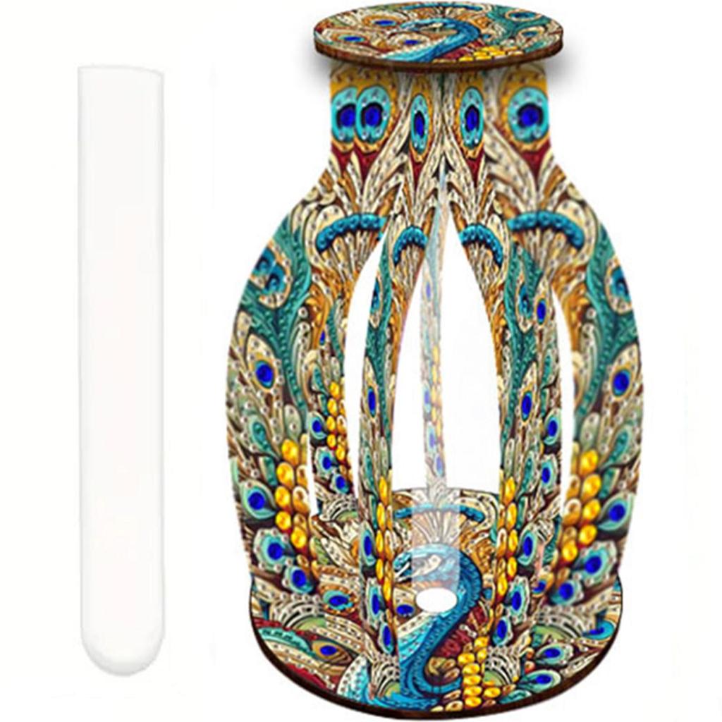 Diamond Painting Flower Vase 5D DIY Diamond Painting Desk Ornament Flower Vase for Home Office Decor