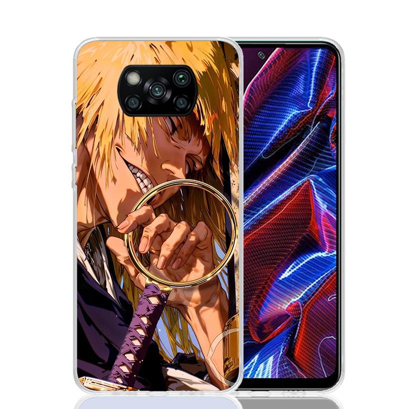 Bleach Shinji Hirako Phone Case For Xiaomi Poco X7 X6 X5 Pro F7 Ultra Redmi 15C 15 13 13C 12 12C 10 10A 10C 9 9A 9C 9T Cover Poc