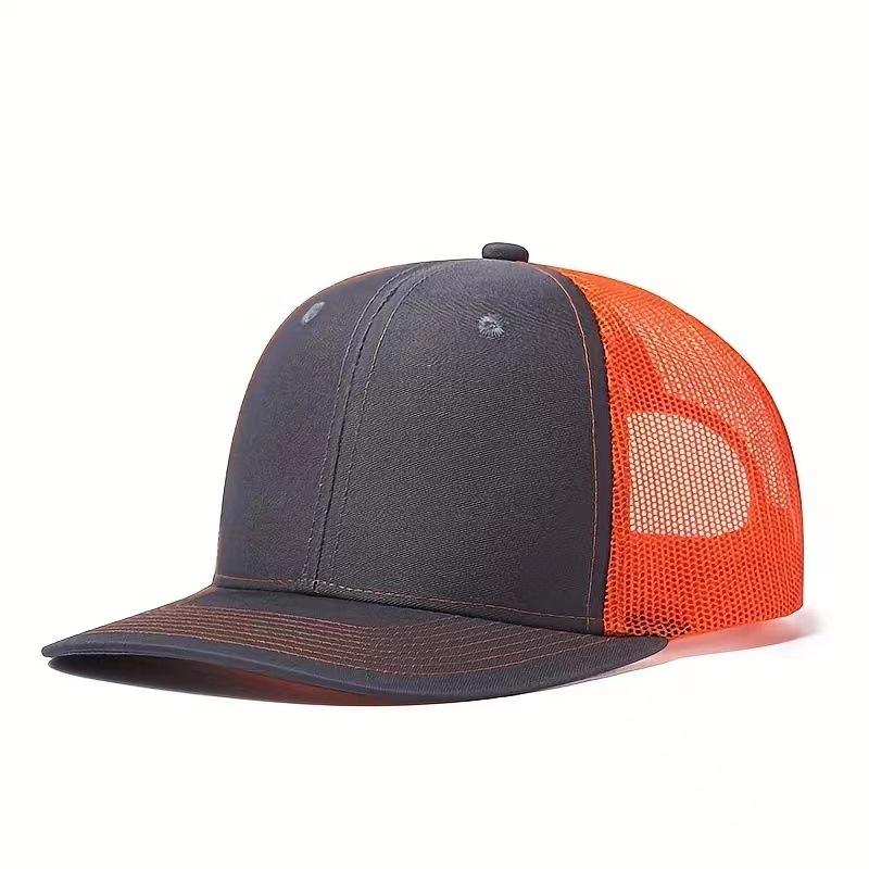Trucker Hat Cotton Plain Mesh Sports Cap Embroidery Patch Custom Logo Blank Mesh Snapback Gorras 112 Truck Driver Cap