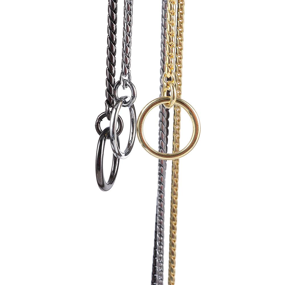 Metal Snake Chain Retriever Dog Training Large Necklace Accessories Pet Collar Heavy Duty