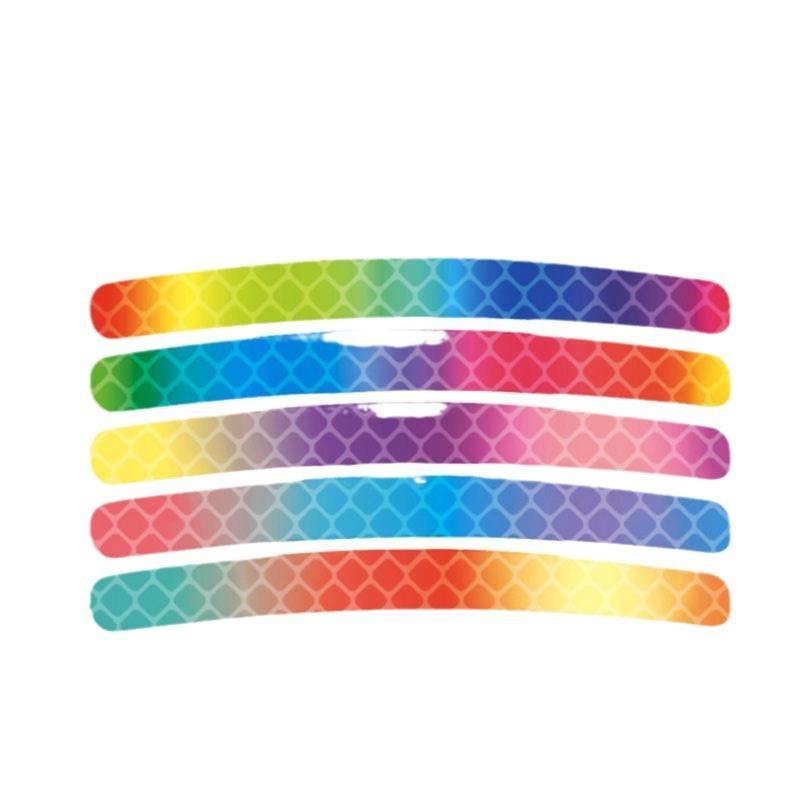 20pcs Car Wheel Reflective Colorful Laser Luminous Tire Anti-collision Stickers Personalized Creative Motorcycle Electric Car Stickers