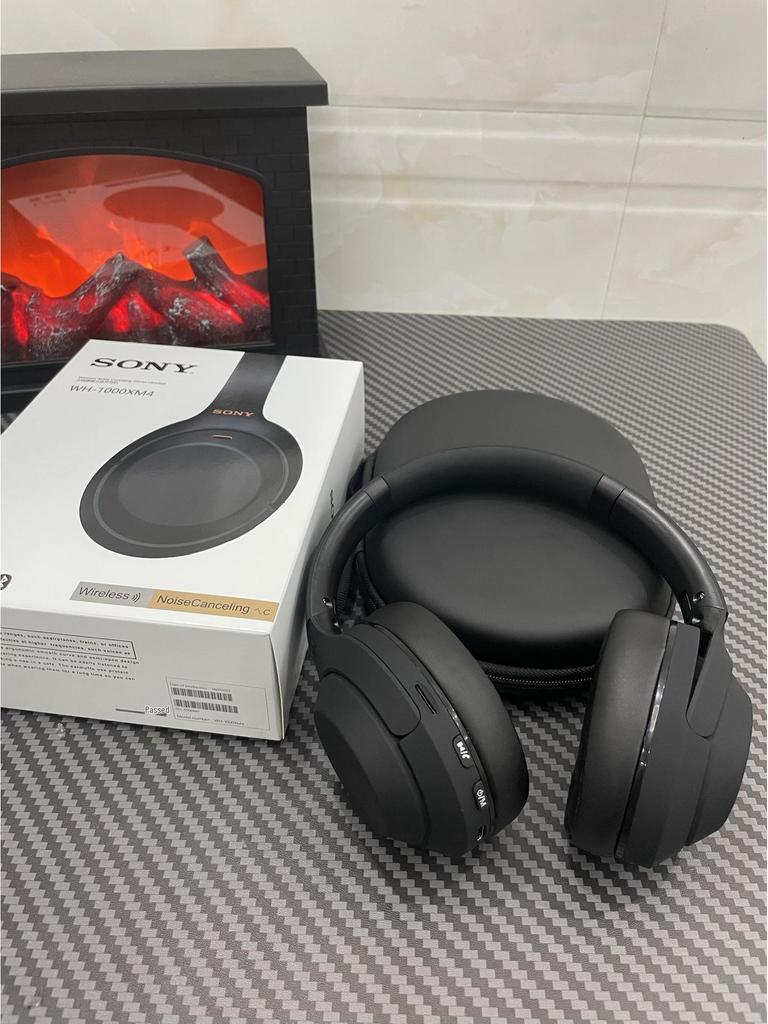 XM4 Wireless Noise Cancelling Over-Ear Bluetooth Headphones for Sony, Android, Apple Devices