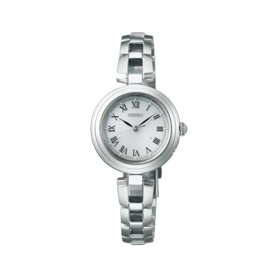 

[Seiko Watch] SEIKO SELECTION SWFH145 Ladies Watch Bracelet Watch Solar Radio Modified Roman Numerals White Dial Stainless Steel