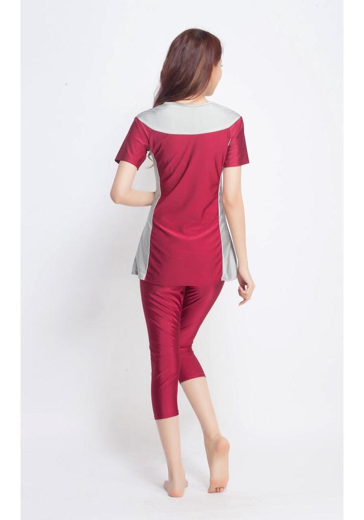 2016 Middle East Women's Quick-Dry, High-Elasticity, Short-Sleeved Conservative Swimsuit