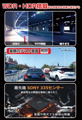 Car Dashcam with Front and Rear Cameras, Compact Design, 3MP Resolution, 1296P Resolution, 170-Degree Ultra-Wide Angle, 32GB Card Included, 3-inch LCD