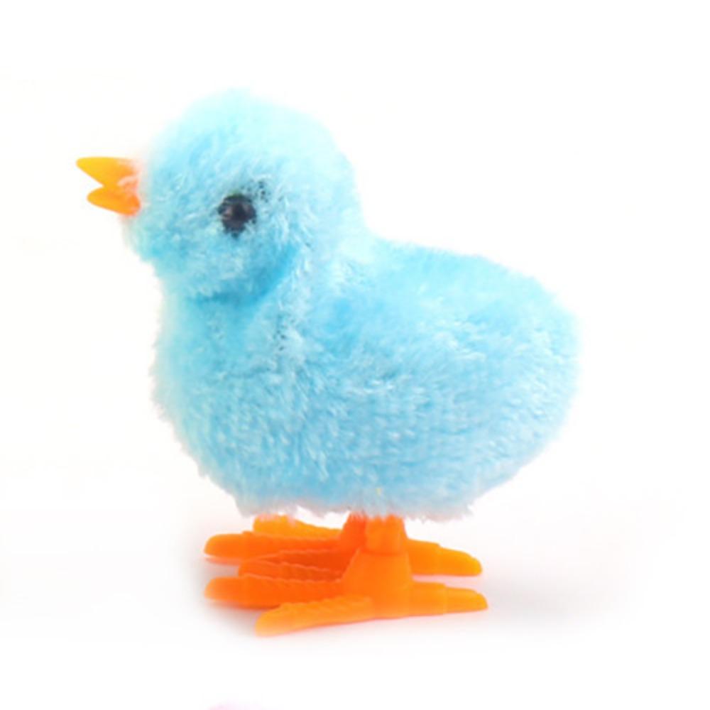 Cute Plastic Easter Running Chick Yellow Blue White Pink Jumping Animals Simulation