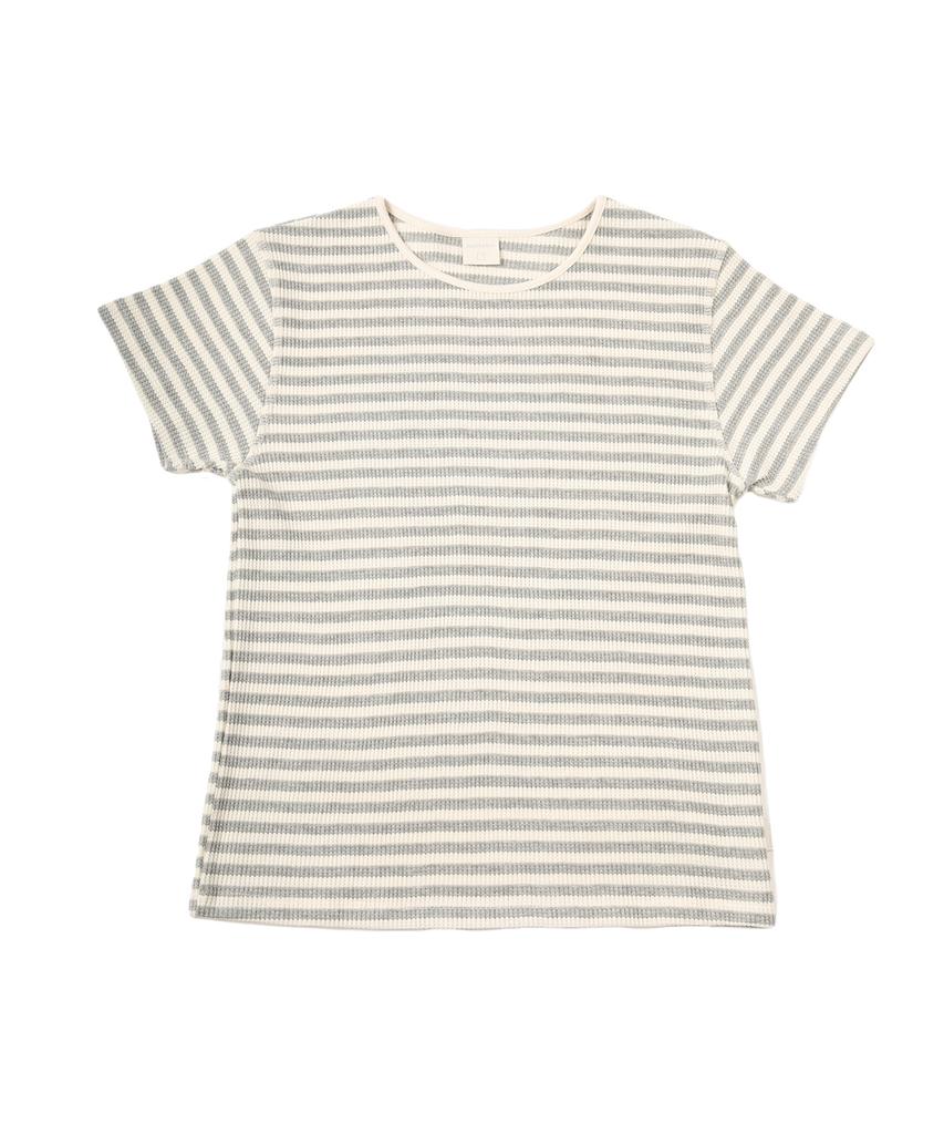 Peullopiendiseukeu Waffle Stripe Tee_Gray