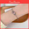 Lovely Heart Charm Bracelet For Women Gentle Daily Fashion Accessory Made Of Alloy