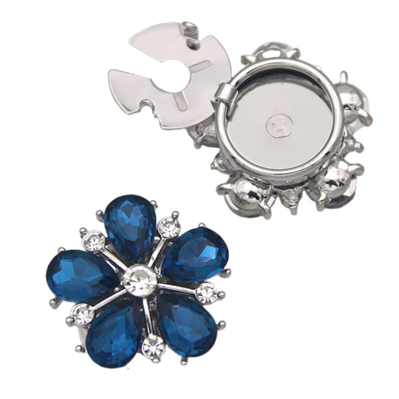 Sparkling Glass Crystal Alloy Cufflinks For Dress Shirts Elegant Formal Accessories With Sturdy Design
