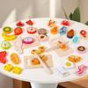 1 Set Simulation Cutting Fruit Food Game Play Kitchen Accessories Montessori Educational Toys For Kids Wooden Pretend Toy
