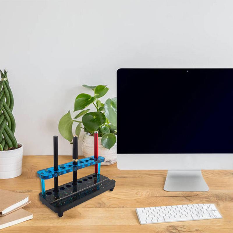 Resin Epoxy Mold DIY Multi-function Pen Holder Mold Phone Bracket Silicone Mold