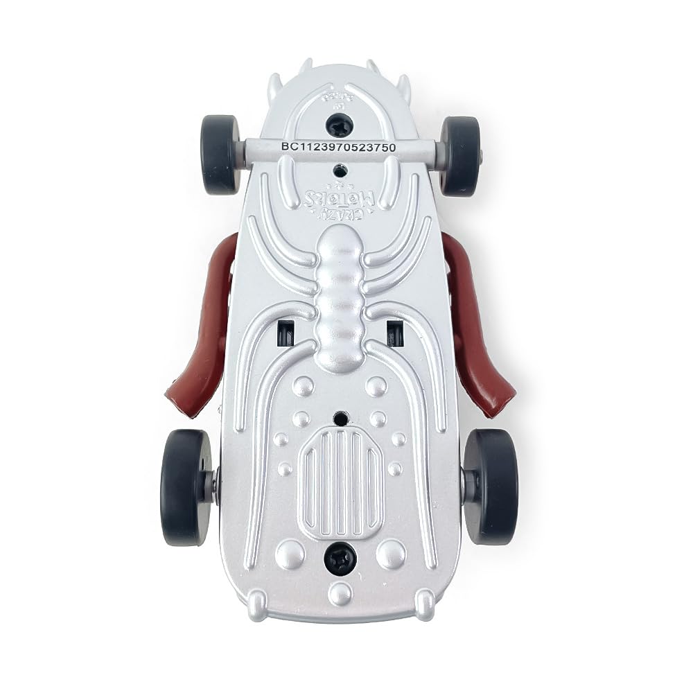 DJECO Crazy Motor Turbo Spider Sports Car Racing Car with Figures Car Suspension Educational Toy Educational Age 3 4 5 6 7 8 Boys Toddlers Baby