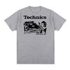 T-shirt Technics insegnali bene Giradischi DJ Musica House Techno Elettronica Cotone T-shirt Uomo Nuova Maglietta Top Donna