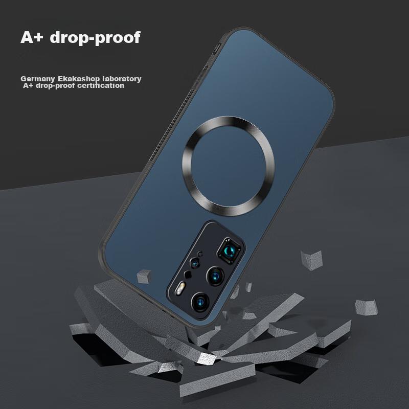 Phone Case for Huawei P40, Huawei P40 Protective Cover, Matte Full Coverage Ultra-Thin Shockproof Anti-Fingerprint Simple Design - Graphite Black