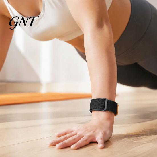Flexible Nylon Weave Strap for Fitness Band Fitbit Air, Breathable Woven Sport Strap, Adjustable Replacement Comfortable Sleep Daily Use Wristband Men