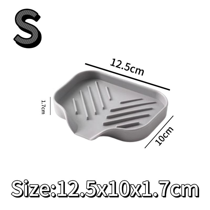 

1/2/3/4pcs Kitchen Soap Tray, Sponge Holder Sink Organizer, Soap Holder for Bathroom Kitchen Counter/Soap Bottles 1pcs