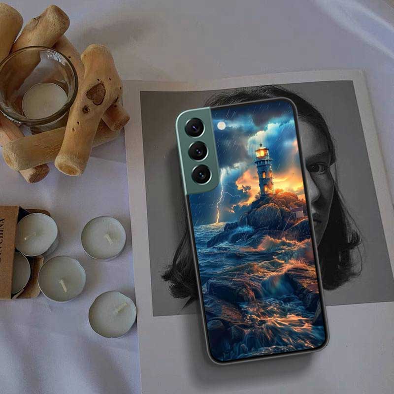 Lighthouse Phone Case For Samsung Galaxy S22 S25 Ultra S21 S10 Plus S26 Edge S20 S23 S24 FE Cover Silicone Soft TPU Clear Sh