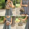 Flowers Embroidery Handbags Women Small Bag Shopper Purse Handbag Triangle Bag Mother Day Clutch Handy Bags One Handle Bags Mini