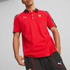 Puma X Ferrari Color Block Buchstabenprint Lässiges Kurzarm-Poloshirt Herren Poloshirts Rot 538169-02