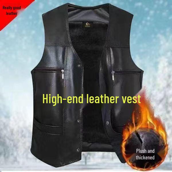 Warme Arbeitsweste mit Samtfutter für Herren - Herbst/Winter Lässig Ärmellos