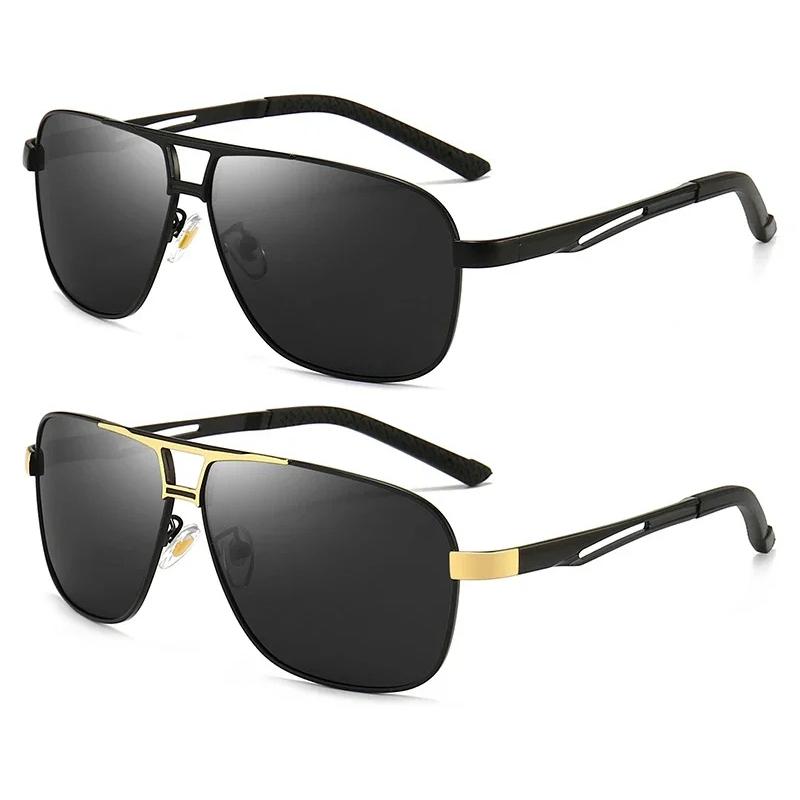 

1-2 шт 2024 новые квадратные фотохромные поляризованные солнцезащитные очки мужские меняющие цвет солнцезащитные очки хамелеон антибликовые для вождения Oculos De Sol