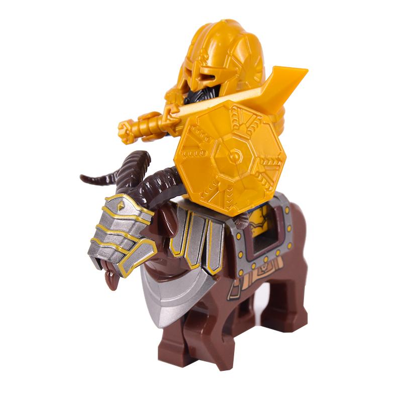 Das Wildschwein Ziegenmontur Tiere Filmmonster Zwergenkrieger Eisener Fuß Däne Anführer der Zwerge Bausteine Spielzeug Für Kinder