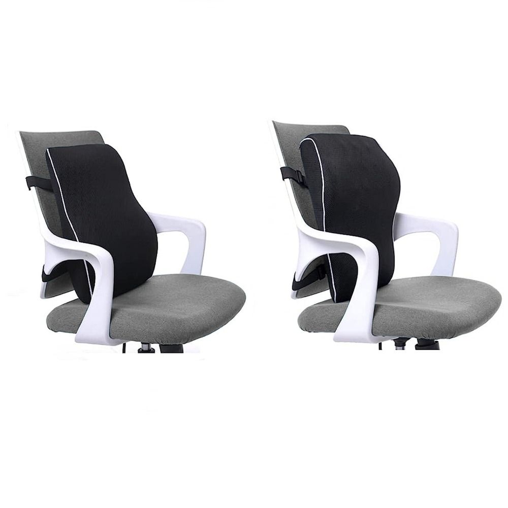 Comfortable Memory Cotton Back Cushion Ergonomic Car Seat Waist Cushion Lumbar Support Pillow  Car